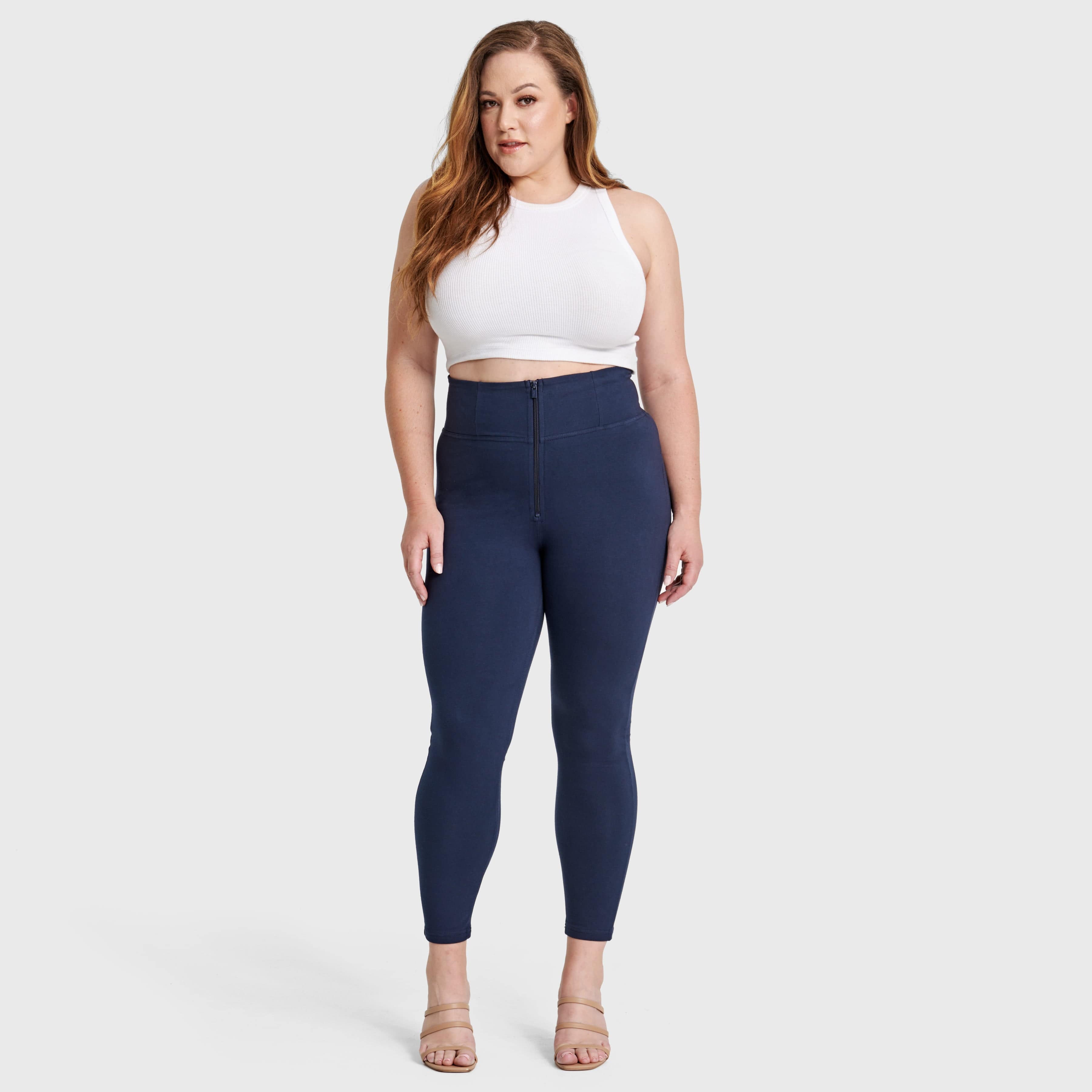 WR.UP® Curvy Fashion - Zip High Waisted - 7/8 Length - Navy Blue 2