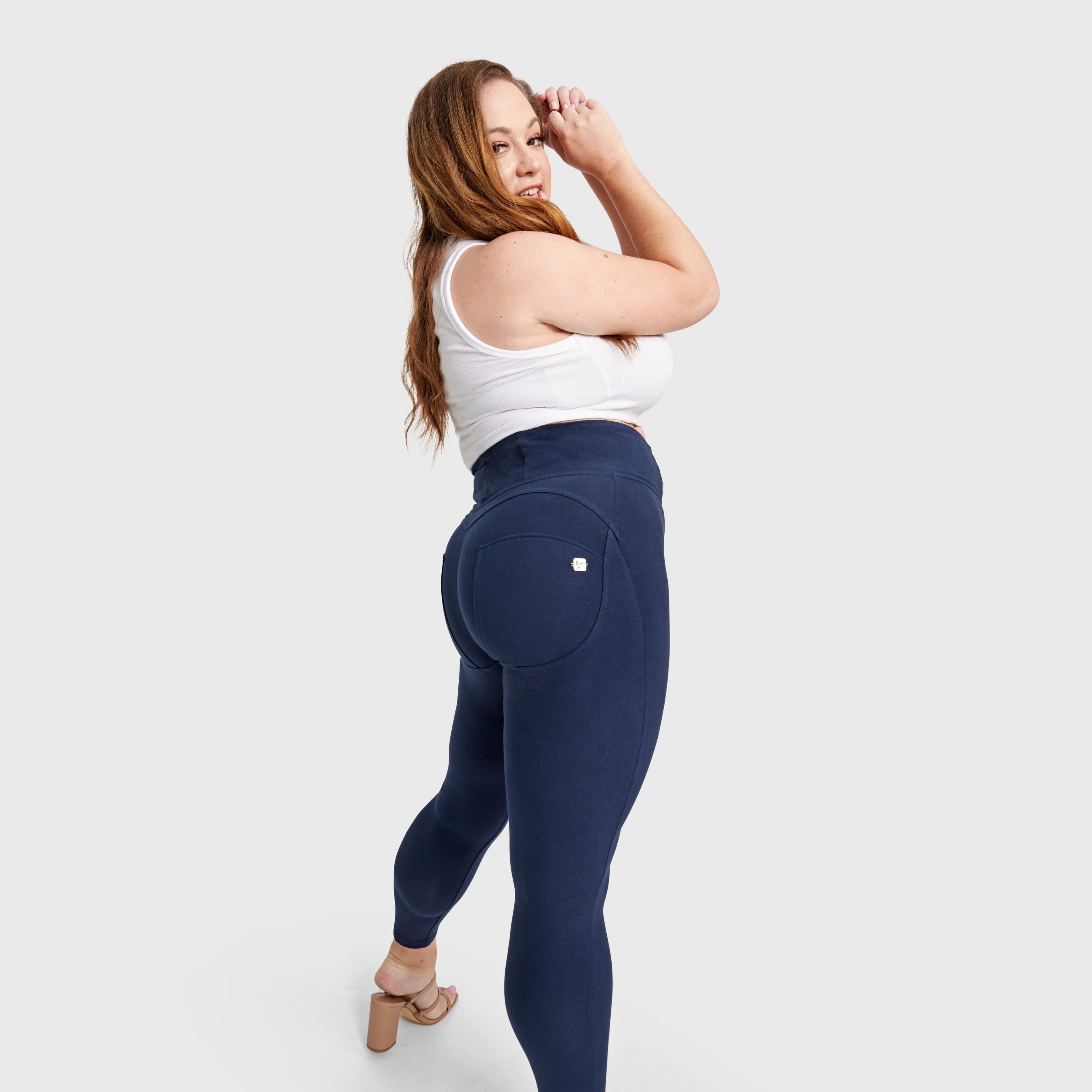 WR.UP® Curvy Fashion - Zip High Waisted - 7/8 Length - Navy Blue 3