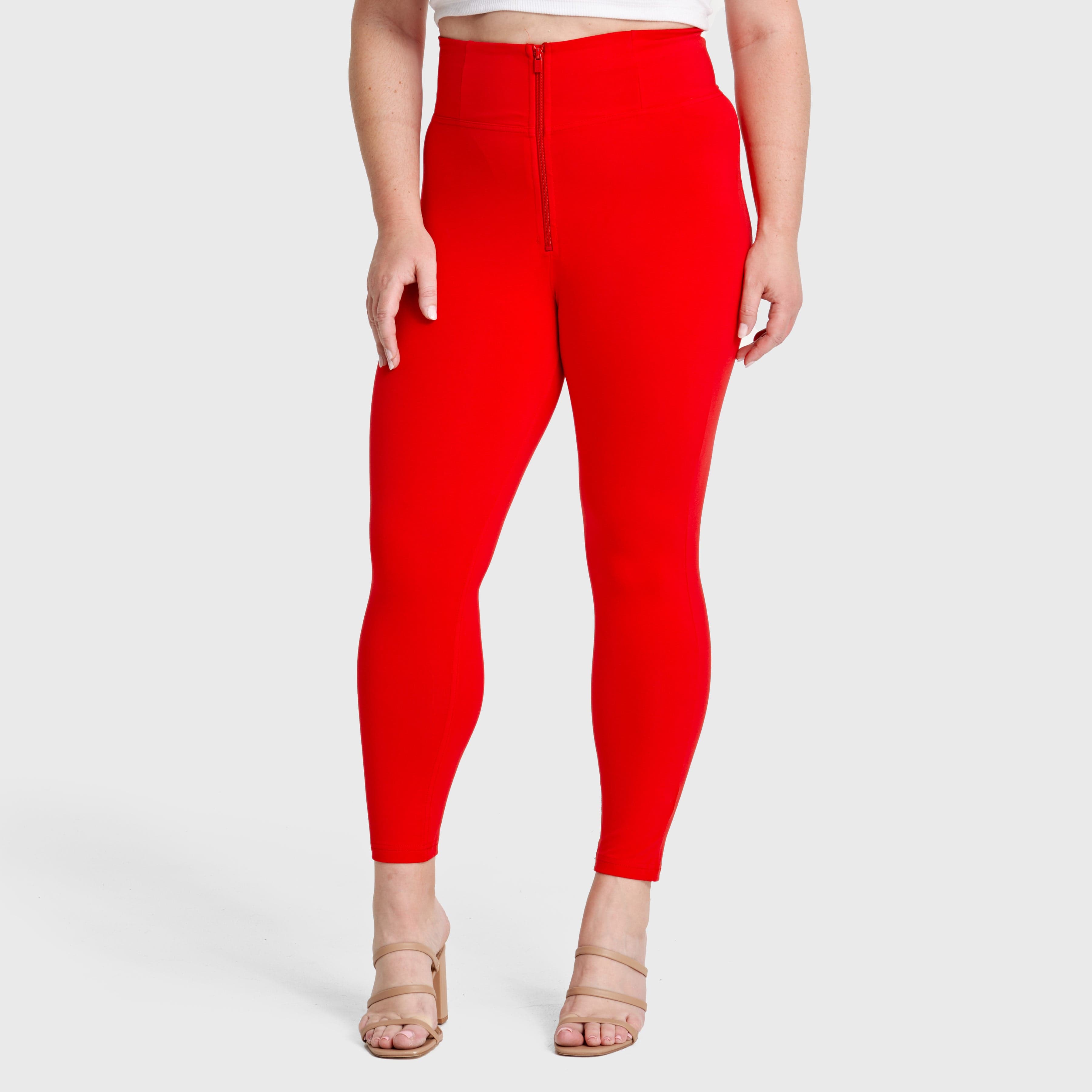 WR.UP® Curvy Fashion - Zip High Waisted - 7/8 Length - Red 2