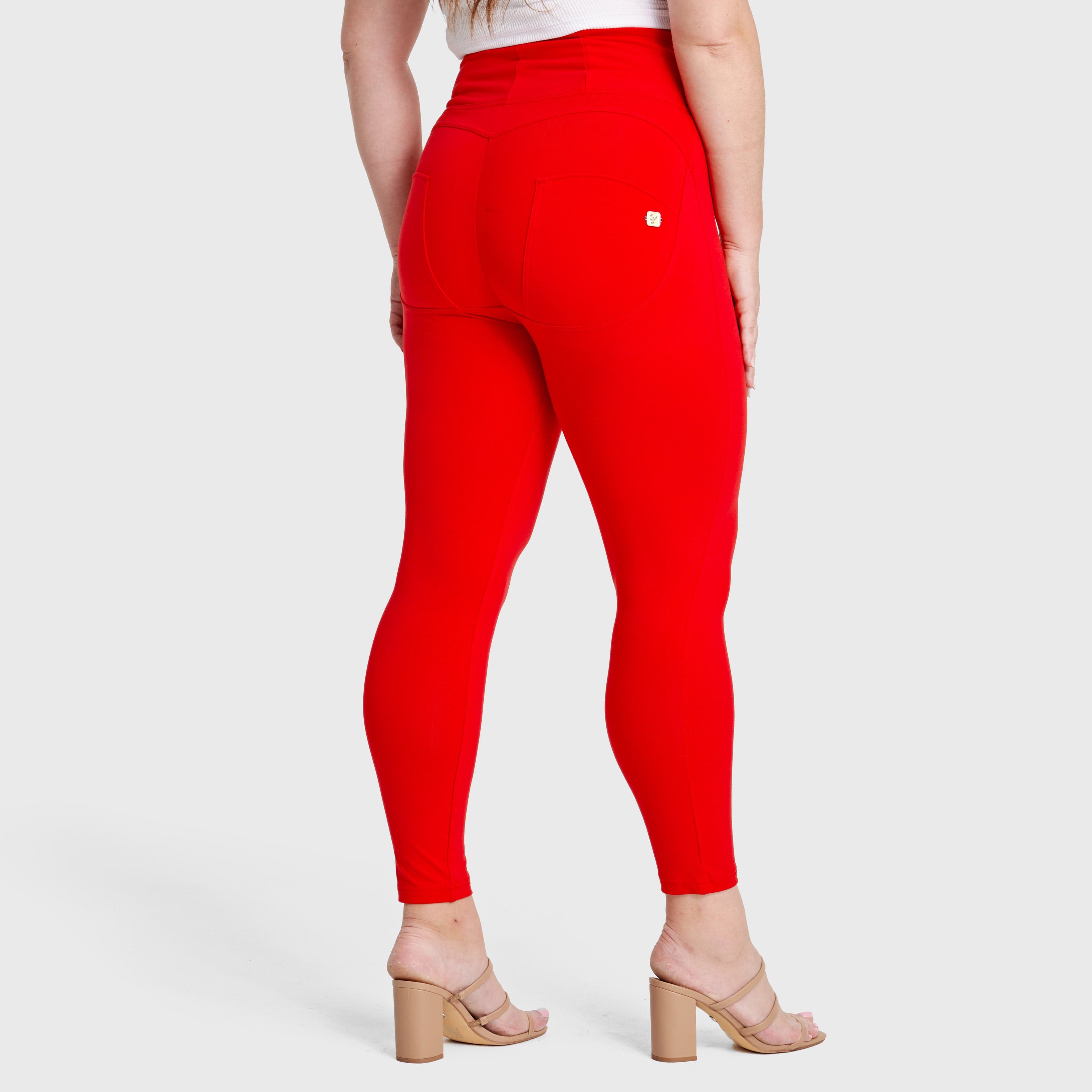 WR.UP® Curvy Fashion - Zip High Waisted - 7/8 Length - Red 1