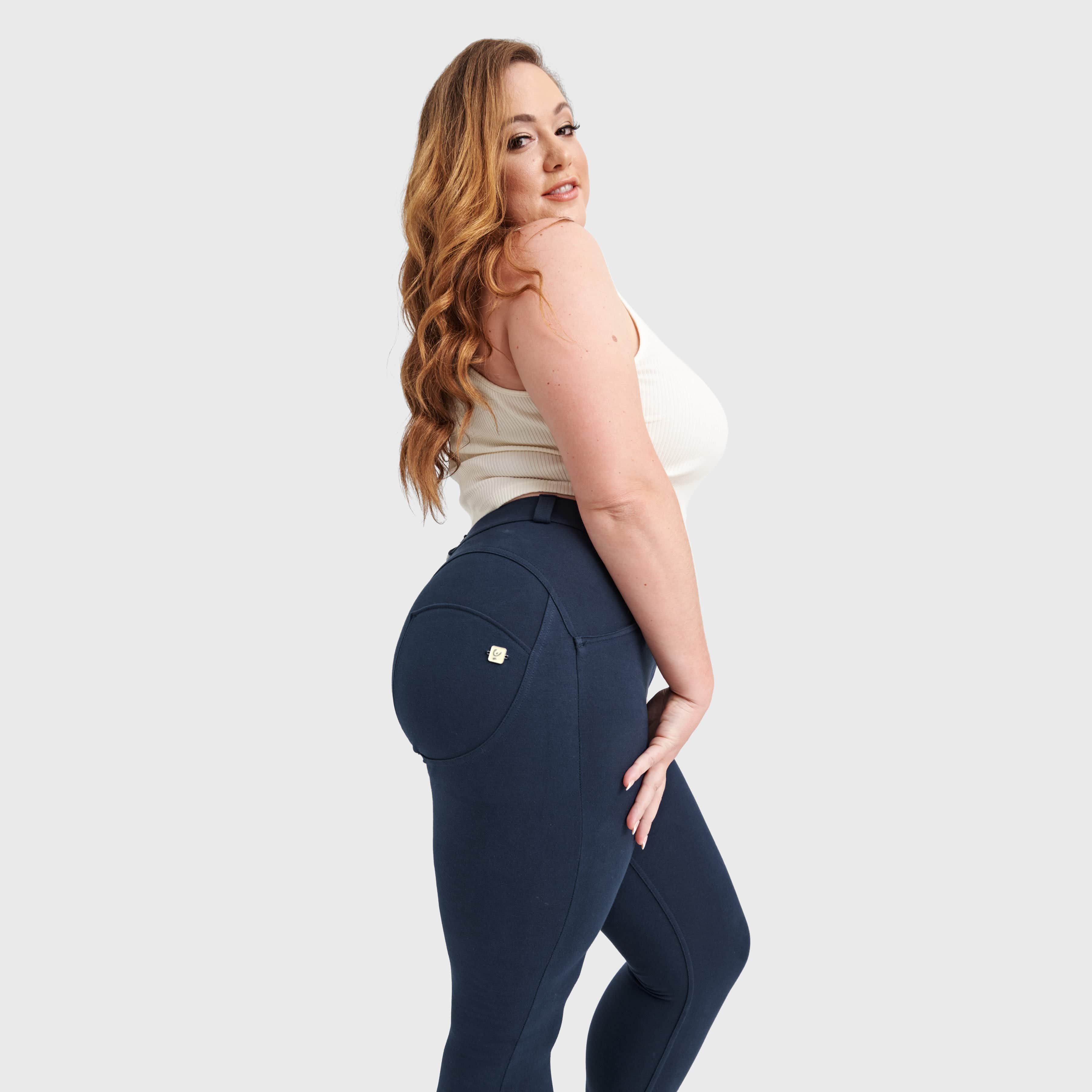 WR.UP® Curvy Fashion - High Waisted - 7/8 Length - Navy Blue 2