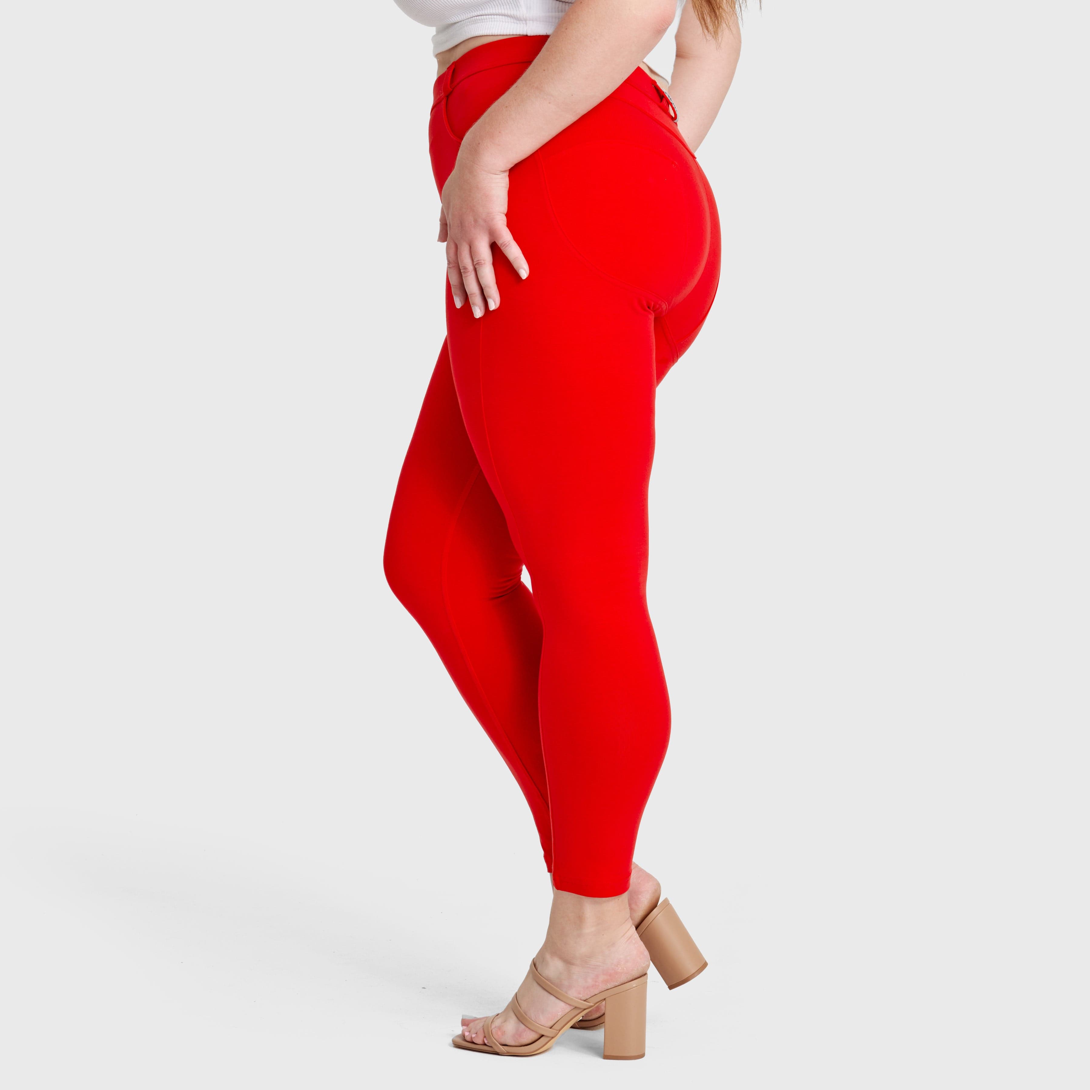 WR.UP® Curvy Fashion - High Waisted - 7/8 Length - Red 3