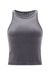 Ribbed Tank Top - Charcoal 5