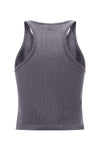 Ribbed Tank Top - Charcoal 4