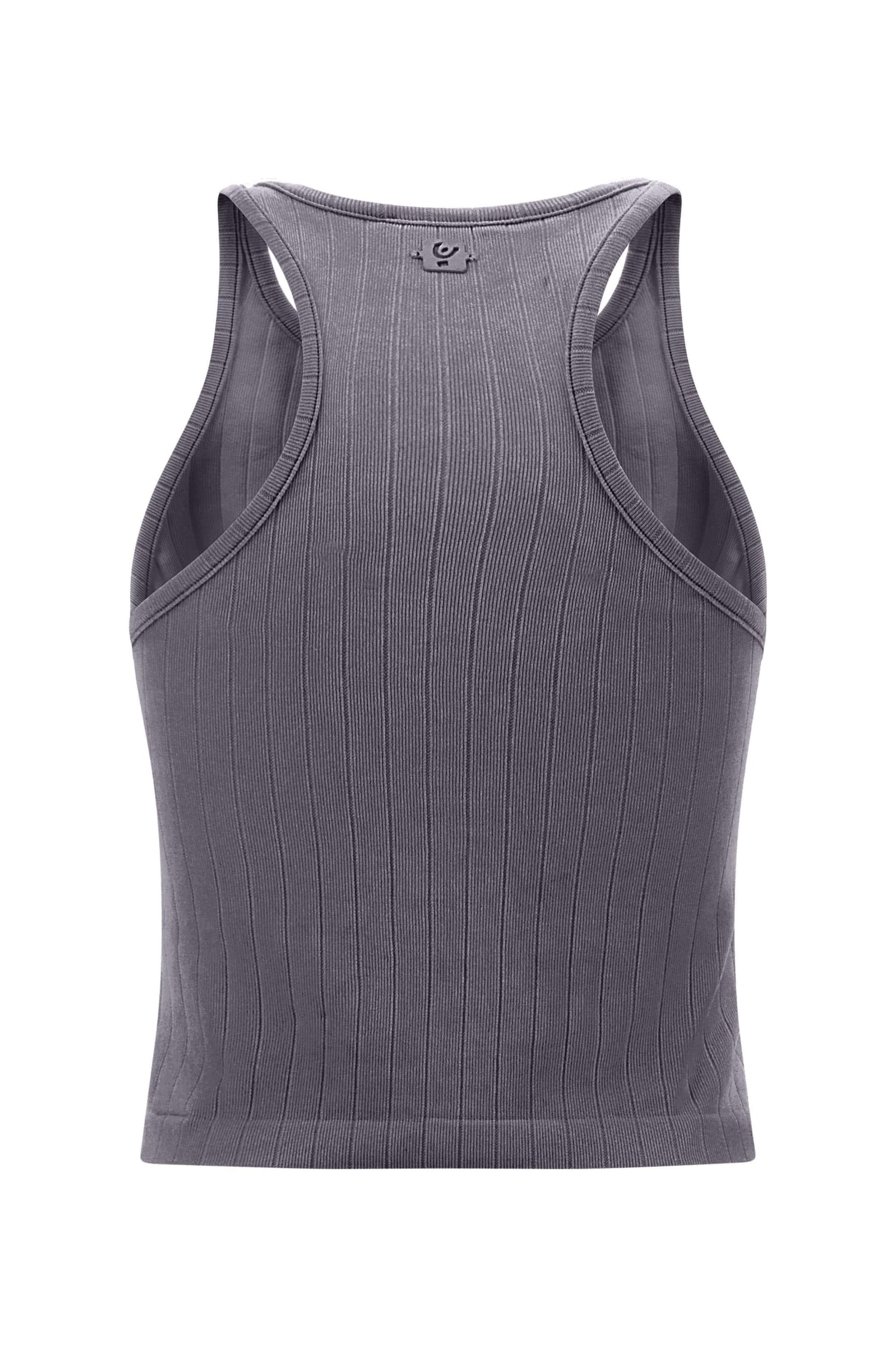 Ribbed Tank Top - Charcoal 4