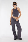 Ribbed Tank Top - Charcoal 3