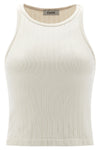 Ribbed Tank Top - Cream 6