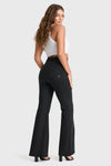 WR.UP® Denim - High Waisted - Super Flare - Black + Black Stitching 6
