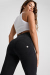 WR.UP® Denim - High Waisted - Super Flare - Black + Black Stitching 4