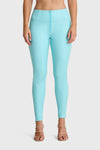 WR.UP® Faux Leather - High Waisted - Full Length - Sky Blue 5