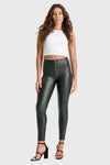 WR.UP® Python Faux Leather Limited Edition - High Waisted - Full Length - Forest Mist 7