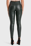 WR.UP® Python Faux Leather Limited Edition - High Waisted - Full Length - Forest Mist 3