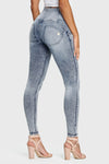 WR.UP® Denim - 3 Button High Waisted - Full Length - Stonewash 2