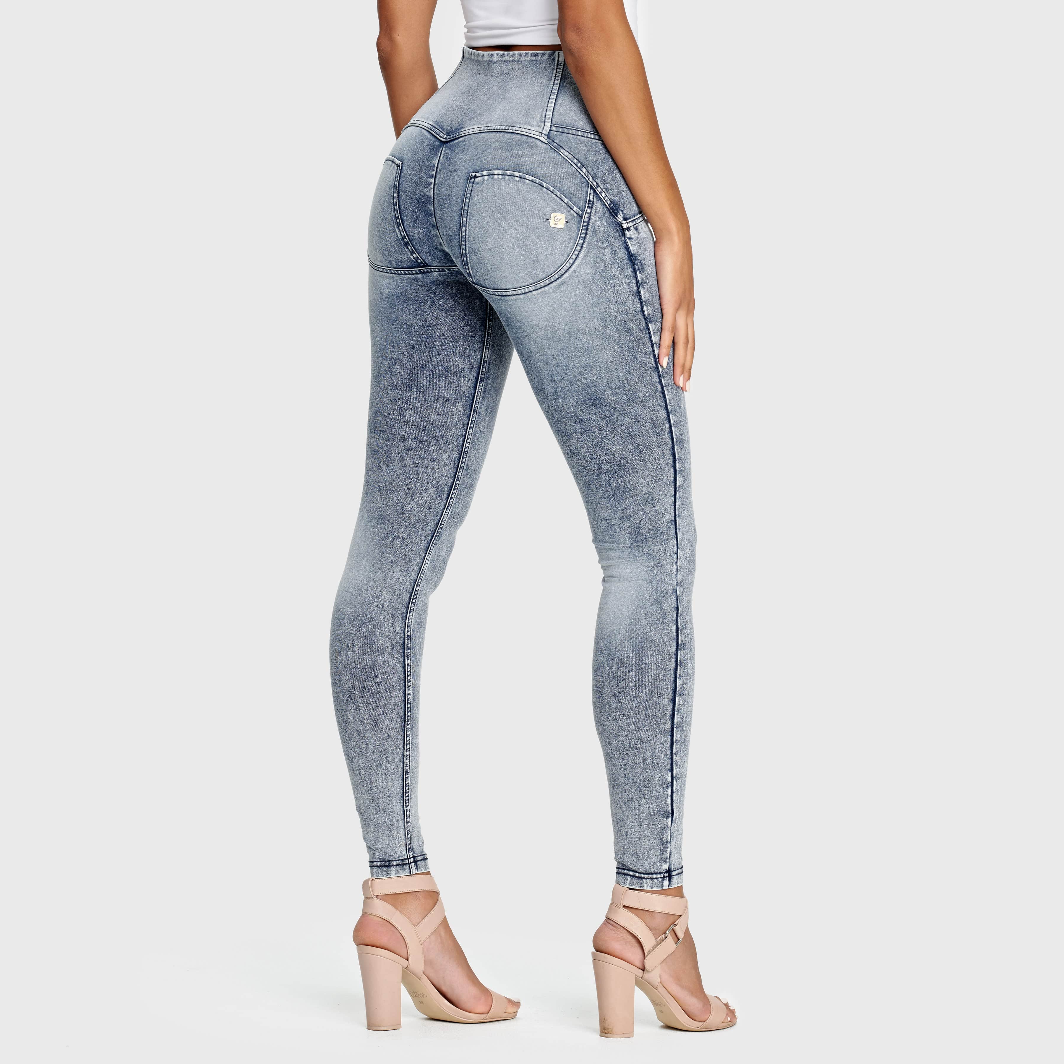 WR.UP® Denim - 3 Button High Waisted - Full Length - Stonewash 2