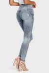 WR.UP® Denim - 3 Button High Waisted - Full Length - Stonewash 8