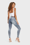 WR.UP® Denim - 3 Button High Waisted - Full Length - Stonewash 9