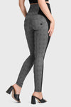 WR.UP® Mosaic Weave Fashion - Super High Waisted - Full Length - Grey 3