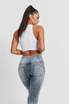 WR.UP® Denim - 3 Button High Waisted - Full Length - Stonewash 5