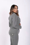Checkered Suit Blazer - Grey Plaid 2