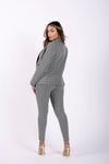 Checkered Suit Blazer - Grey Plaid 4