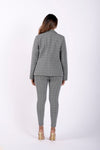 Checkered Suit Blazer - Grey Plaid 5