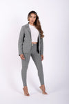 Checkered Suit Blazer - Grey Plaid 7