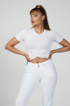 N.O.W® Denim - High Waisted - Kick Flare - White 7