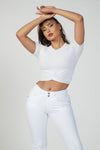 N.O.W® Denim - High Waisted - Kick Flare - White 3