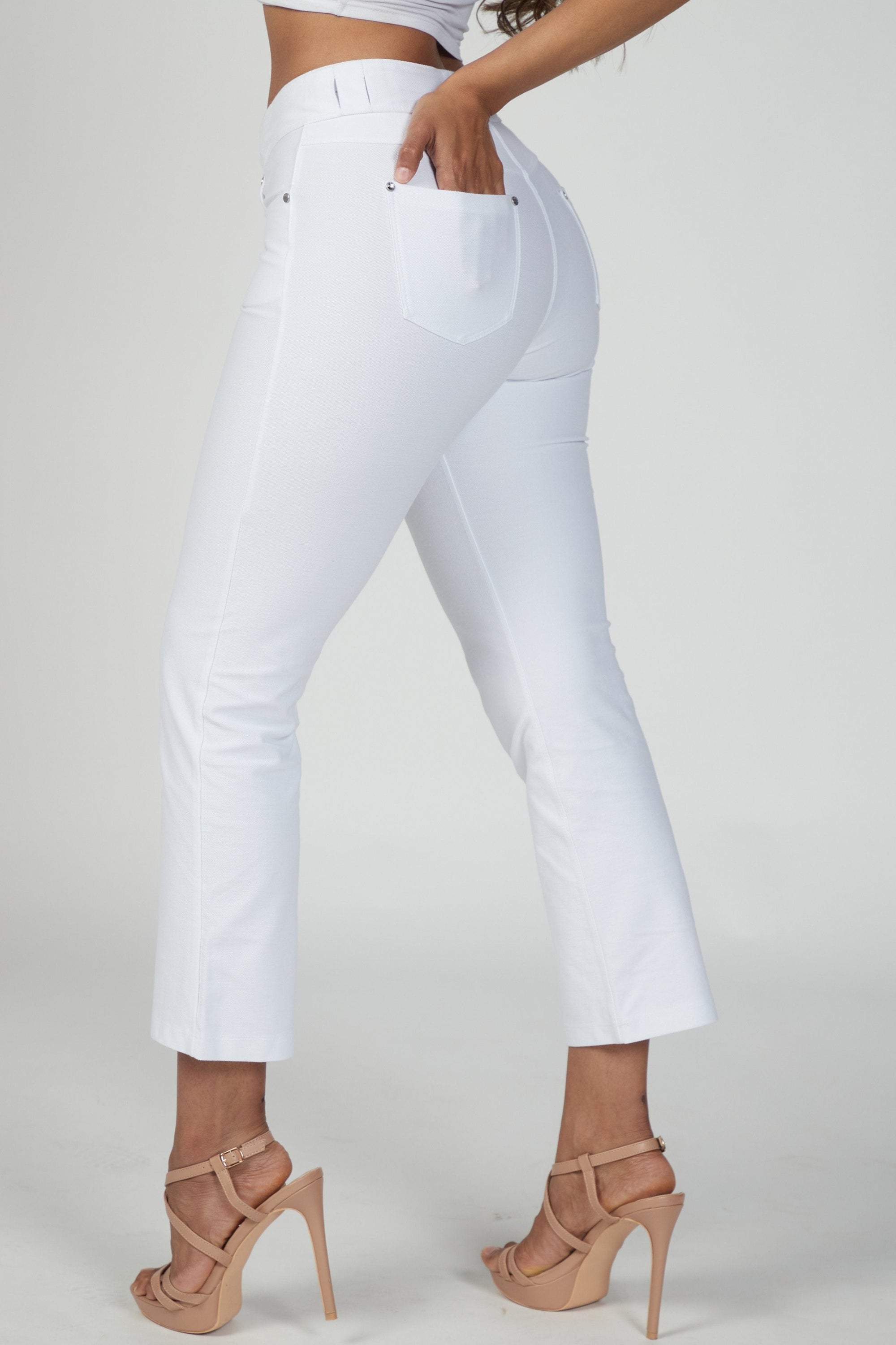 N.O.W® Denim - High Waisted - Kick Flare - White 12