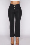 WR.UP® Denim - High Waisted - Kick Flare - Black + Black Stitching 4