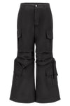 Cargo Pants - High Waisted - Full Length - Black 8