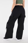 Cargo Pants - High Waisted - Full Length - Black 7