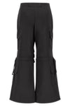 Cargo Pants - High Waisted - Full Length - Black 9
