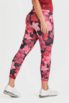 Superfit All Over Flower Print - Super High Waisted - 7/8 Length - Bordeaux 5