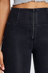 WR.UP® Denim - High Waisted - 7/8 Length - Black + Black Stitching 8