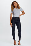 WR.UP® Denim - High Waisted - 7/8 Length - Black + Black Stitching 6