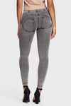WR.UP® Denim - High Waisted - 7/8 Length - Grey + Yellow Stitching 7