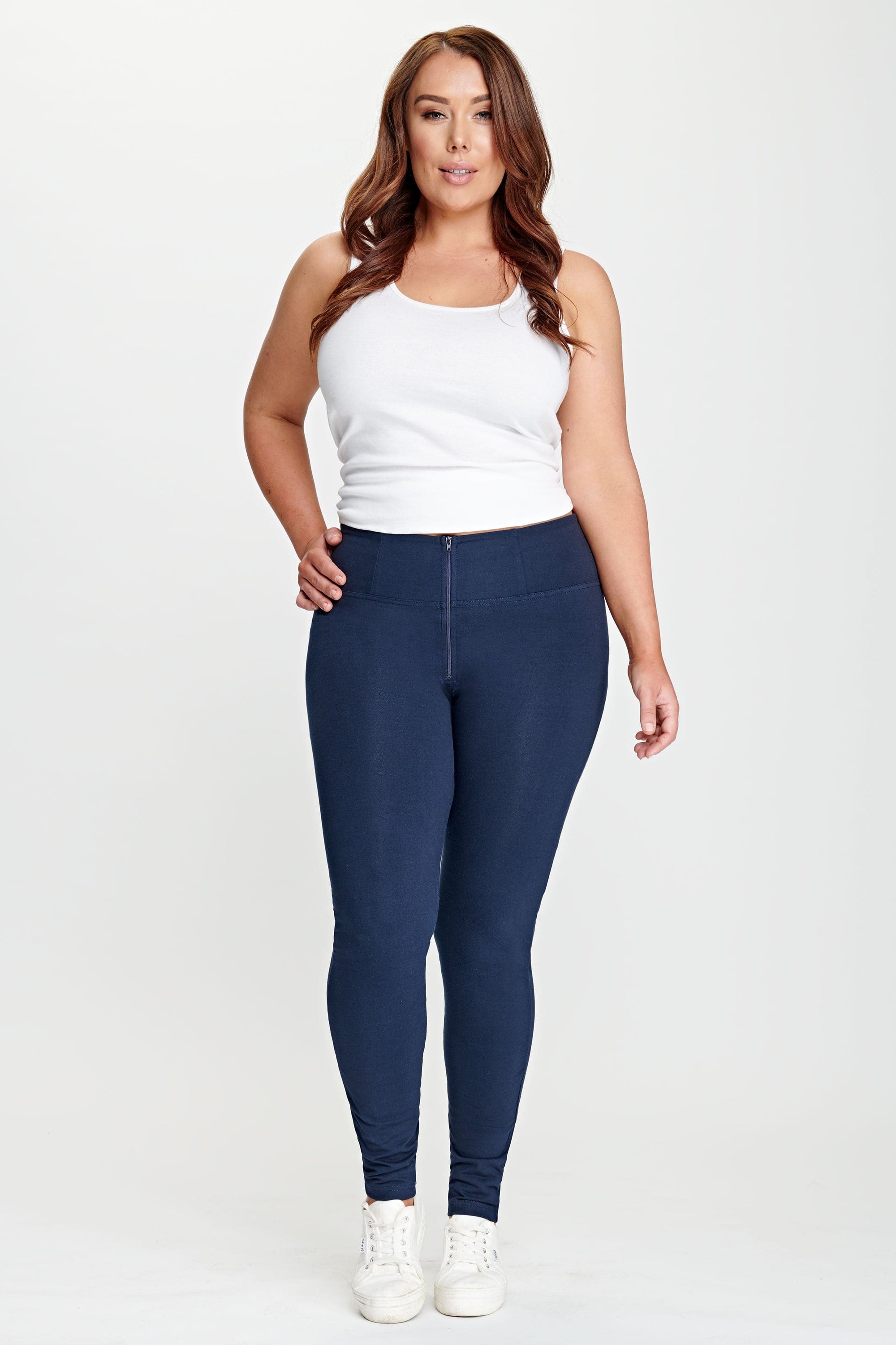 WR.UP® Fashion - High Waisted - Full Length - Navy Blue 14