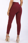WR.UP® Fashion - High Waisted - 7/8 Length - Burgundy 6