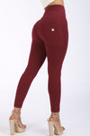 WR.UP® Fashion - High Waisted - 7/8 Length - Burgundy 1