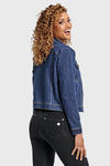 Denim Jacket - Dark Blue + Yellow Stitching 6