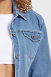 Denim Jacket - Light Blue + Yellow Stitching 8