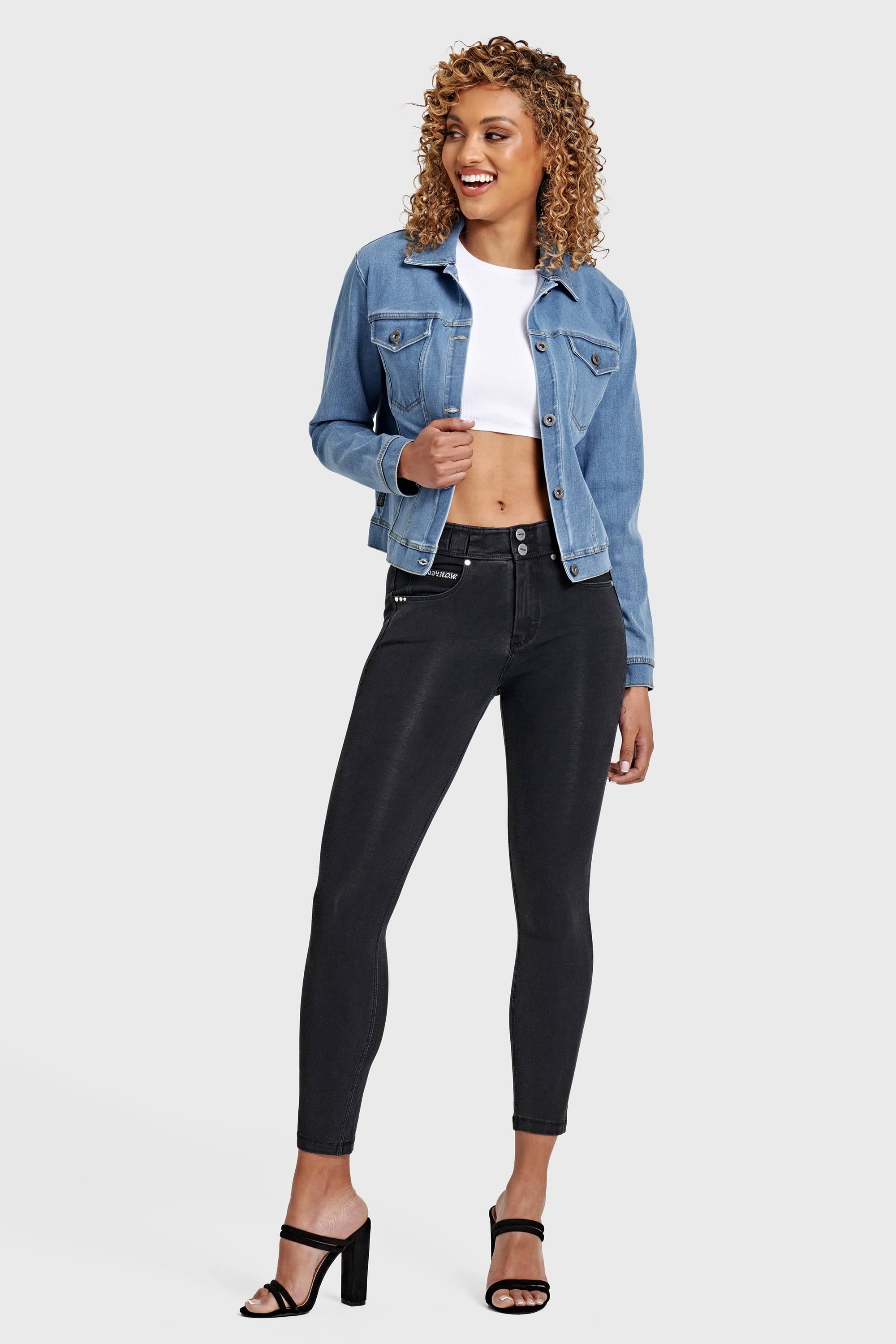 Denim Jacket - Light Blue + Yellow Stitching 6