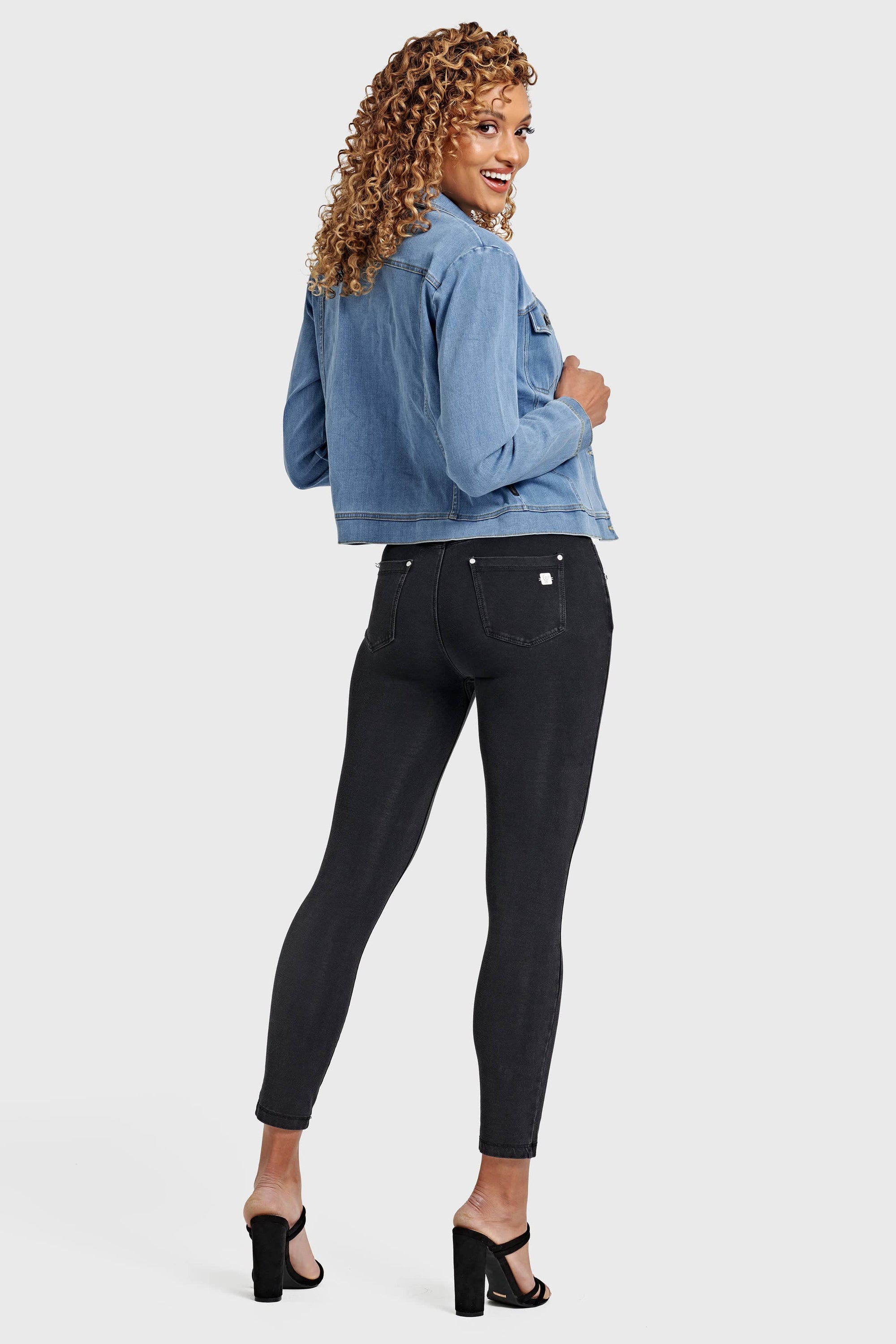 Denim Jacket - Light Blue + Yellow Stitching 4
