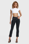 N.O.W® Denim - High Waisted - Kick Flare - Black + Black Stitching 2