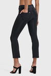 N.O.W® Denim - High Waisted - Kick Flare - Black + Black Stitching 6