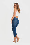 N.O.W® Denim Limited Edition - High Waisted - Kick Flare - Blue + Yellow Stitching 4