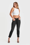 N.O.W® Denim Limited Edition - High Waisted - Kick Flare - Black + Black Stitching 4