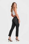 N.O.W® Denim Limited Edition - High Waisted - Kick Flare - Black + Black Stitching 5