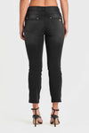 N.O.W® Denim Limited Edition - High Waisted - Kick Flare - Black + Black Stitching 6